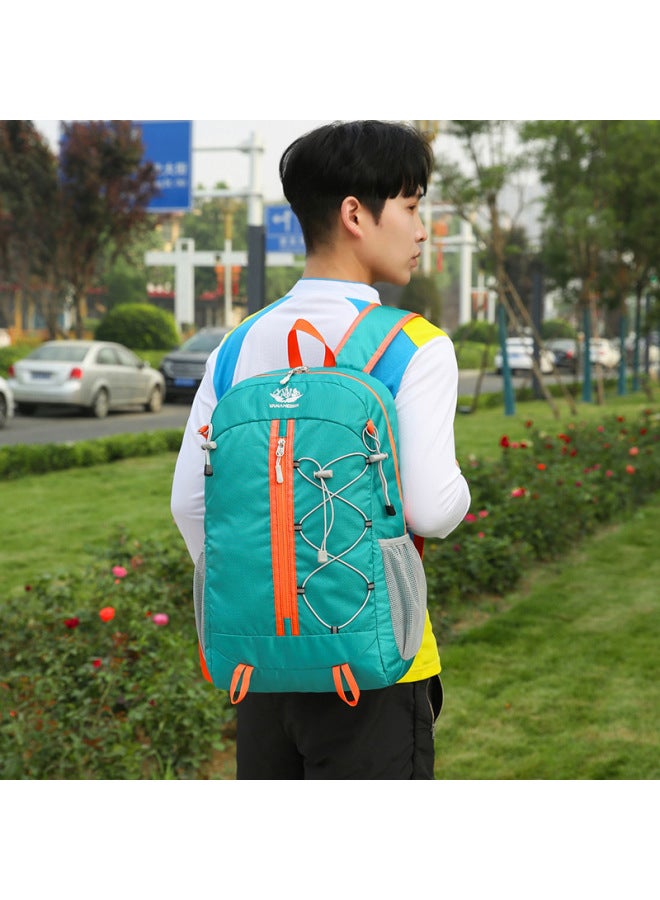 Outdoor Backpack Portable Folding Portable Men's And Women's Backpack Sports Large Capacity Travel Hiking Backpack-Color:Black-Capacity:All Yards - Image 3